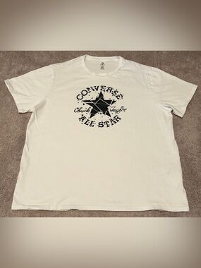 Converse All Star Chuck White Graphic T Shirt Men’s Size 2XL